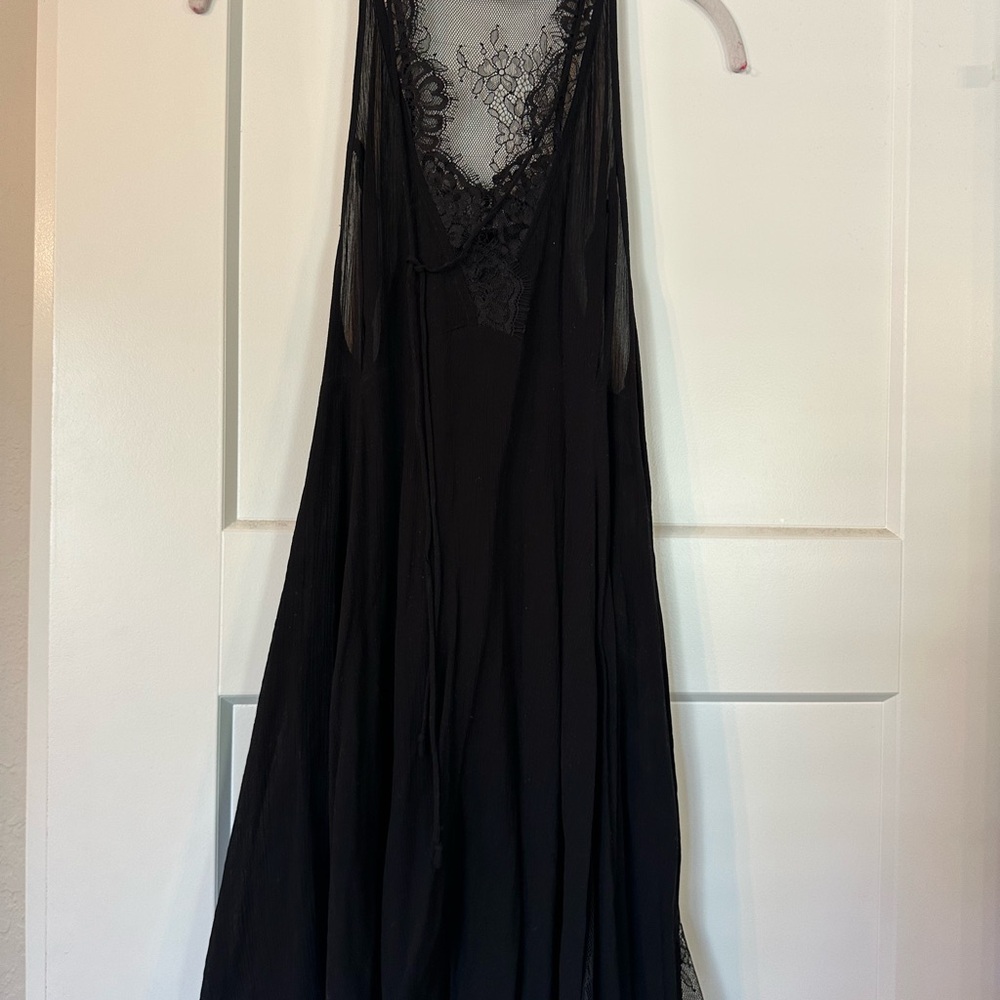 Free People Black mini dress